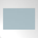 Soft Chalky Pastel Blue Solid Color Welcome Mat Gallery Image 1