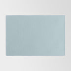 Soft Chalky Pastel Blue Solid Color Rug Gallery Image 2