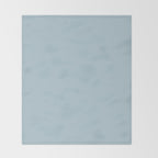 Soft Chalky Pastel Blue Solid Color Throw Blanket Gallery Image 2