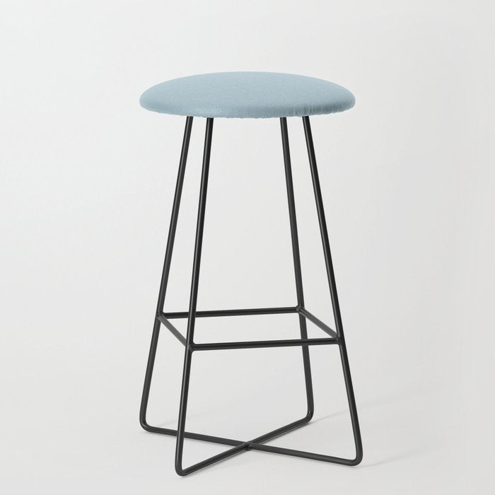 Soft Chalky Pastel Blue Solid Color Stool Gallery Image 1