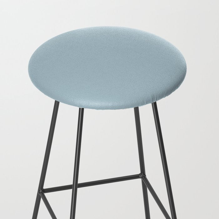 Soft Chalky Pastel Blue Solid Color Stool Gallery Image 2