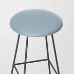 Soft Chalky Pastel Blue Solid Color Stool Gallery Image 2
