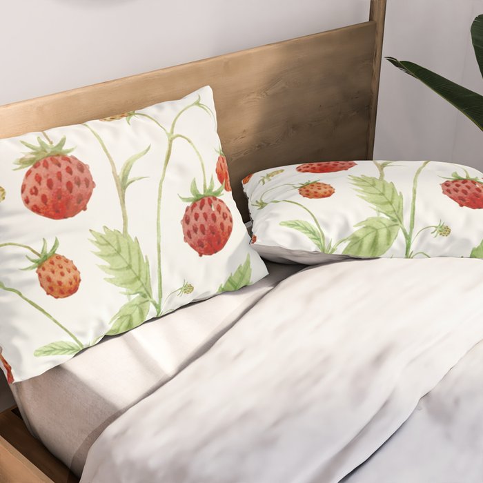 Wild Strawberries Pillow Sham Gallery Image 2