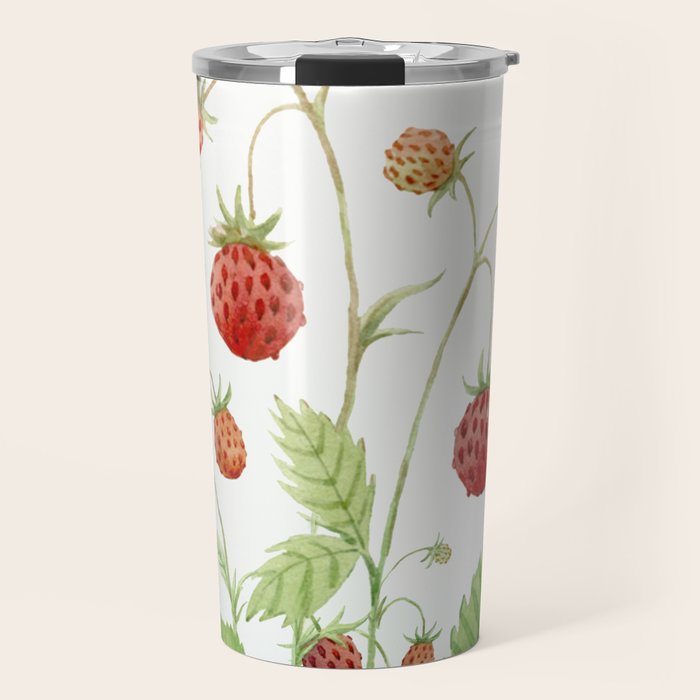 Wild Strawberries Travel Mug Gallery Image 1
