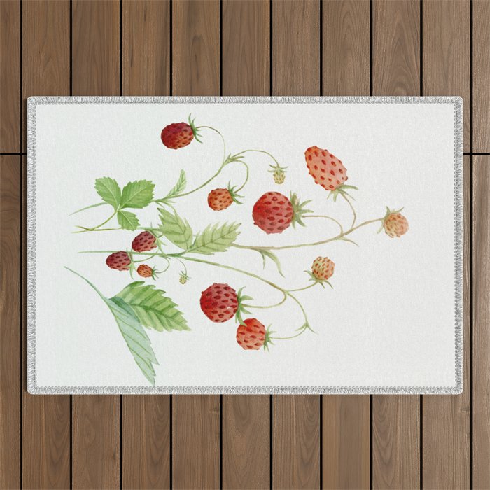 Wild Strawberries Outdoor Rug Gallery Image 1