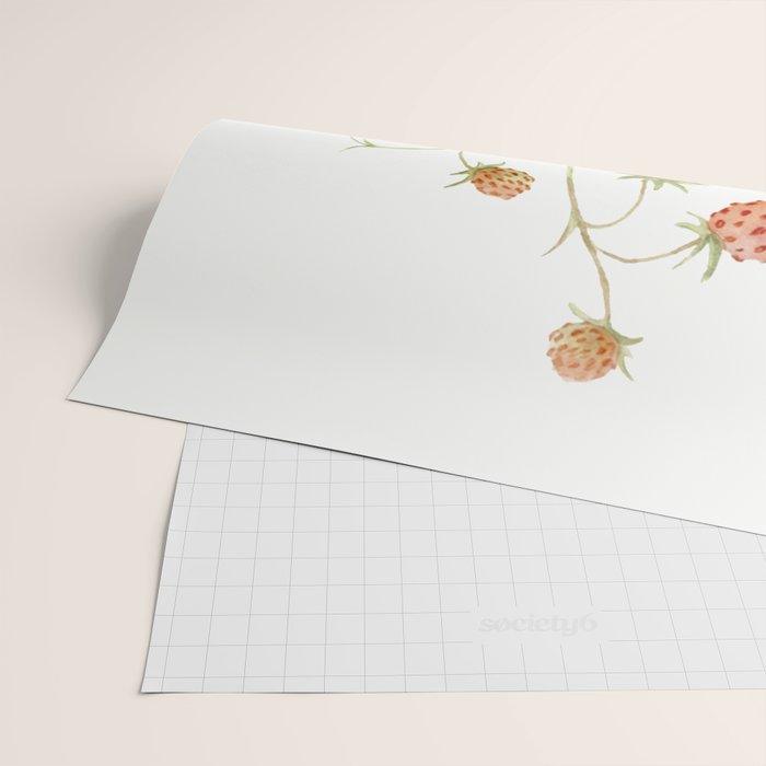 Wild Strawberries Wrapping Paper Gallery Image 2