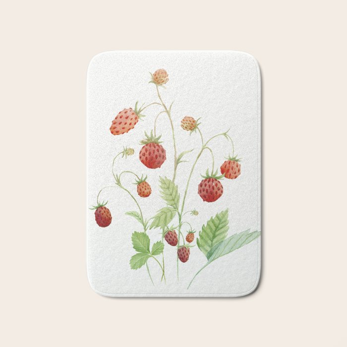 Wild Strawberries Bath Mat Gallery Image 1