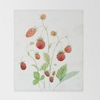Wild Strawberries Throw Blanket Gallery Image 2