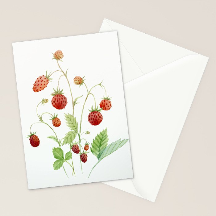 Wild Strawberries Stationery Card Gallery Image 2