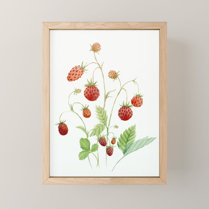 Wild Strawberries Mini Art Print Gallery Image 1