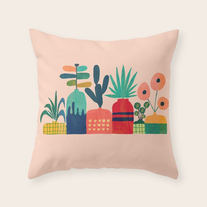 Plant mania Throw Pillow Gallery Image 6