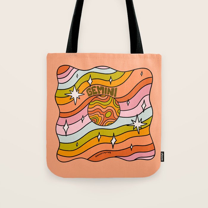 Gemini Planet Tote Bag Gallery Image 1