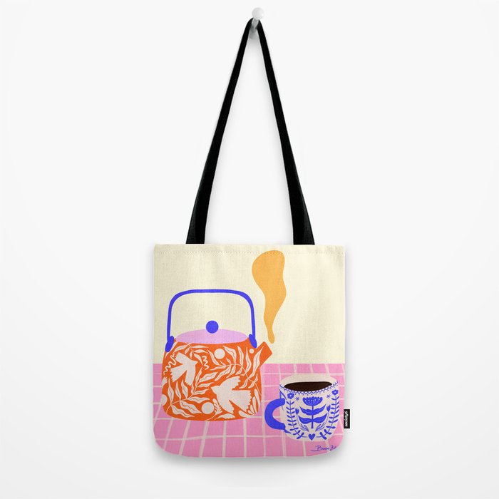 Colorful Tea Por Tote Bag Gallery Image 2