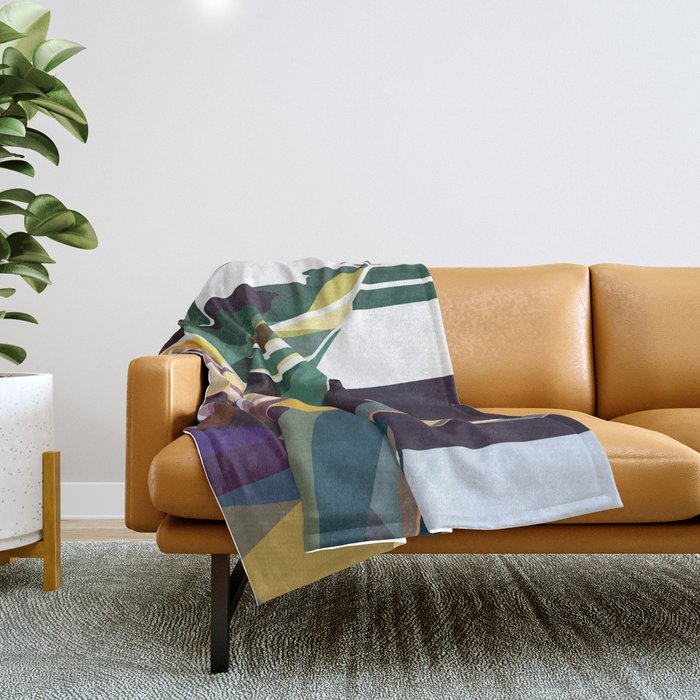 At Mont-Rebei Throw Blanket Gallery Image 1