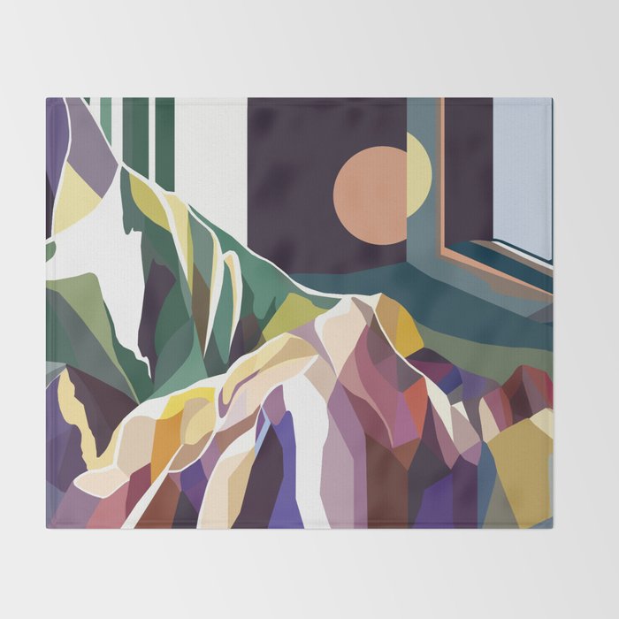 At Mont-Rebei Throw Blanket Gallery Image 2