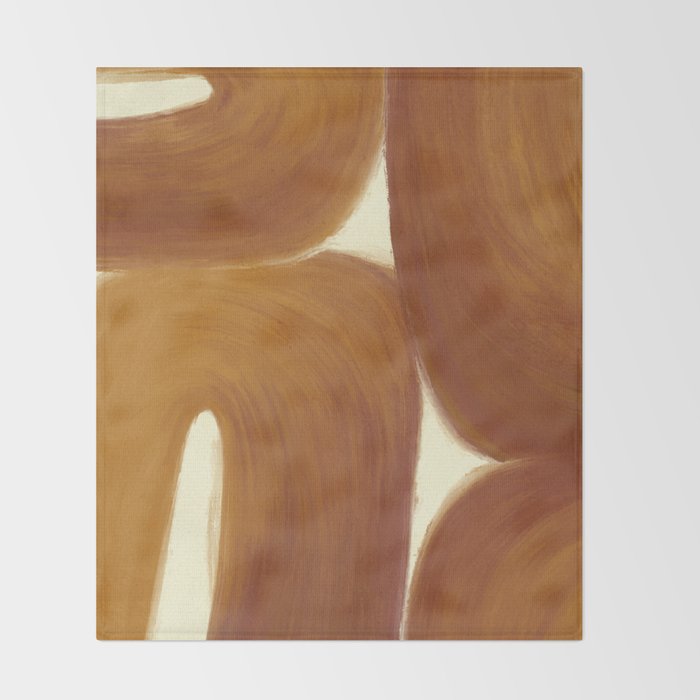 Soft shapes  Throw Blanket Gallery Image 2