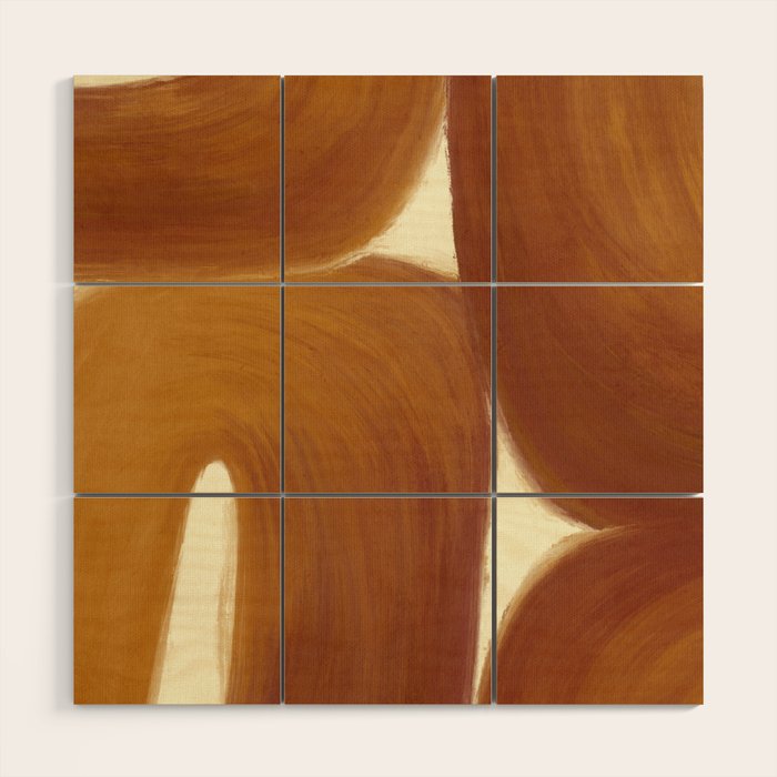 Soft shapes  Wood Wall Art Gallery Image 1