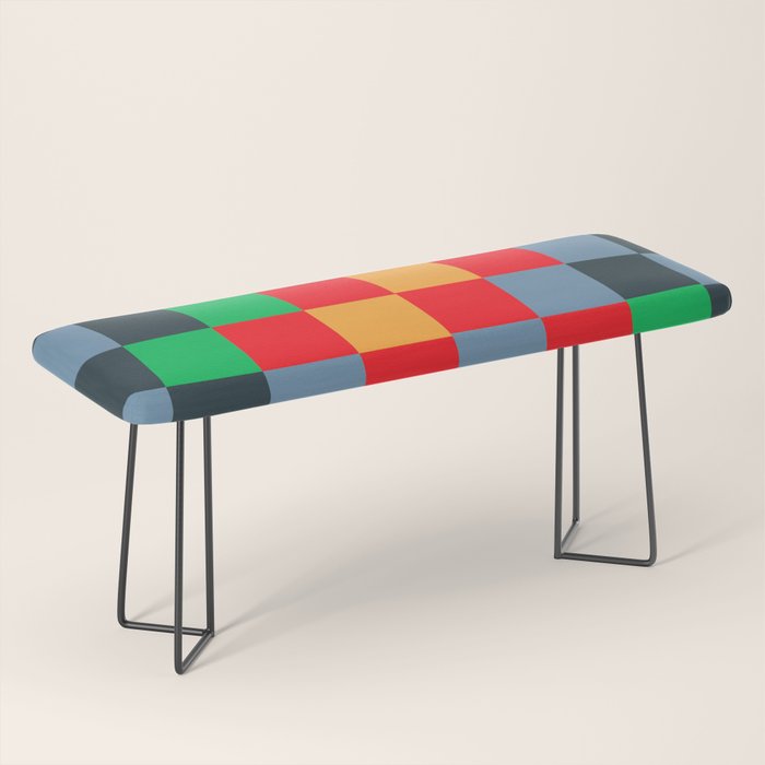 Colorful Checkerboard 2 Bench Gallery Image 1