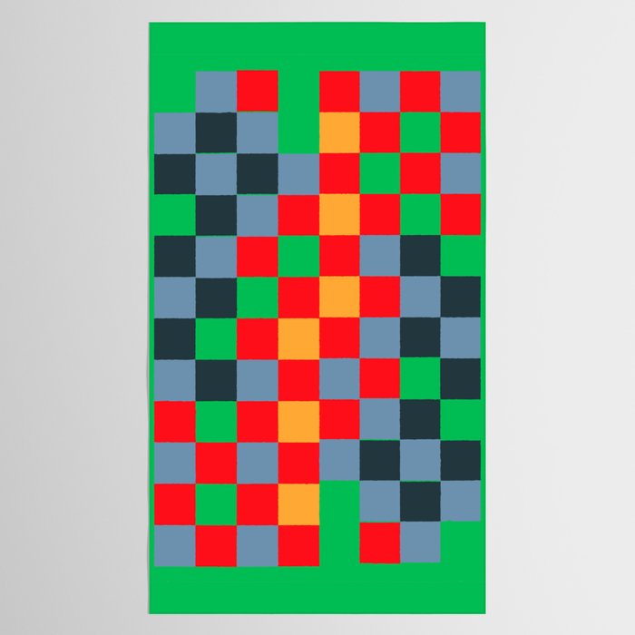Colorful Checkerboard 2 Tablecloth Gallery Image 2