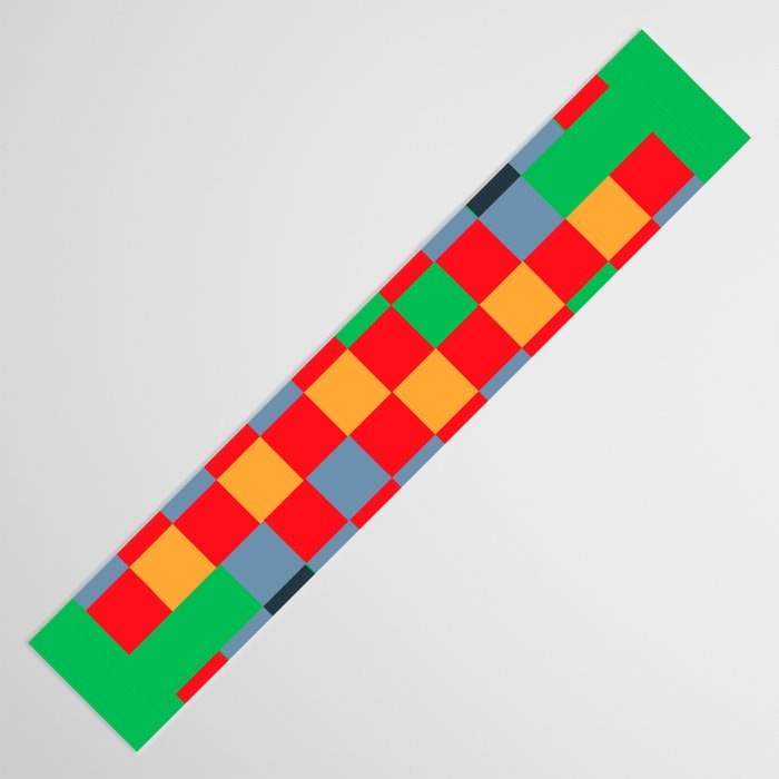 Colorful Checkerboard 2 Table Runner Gallery Image 3