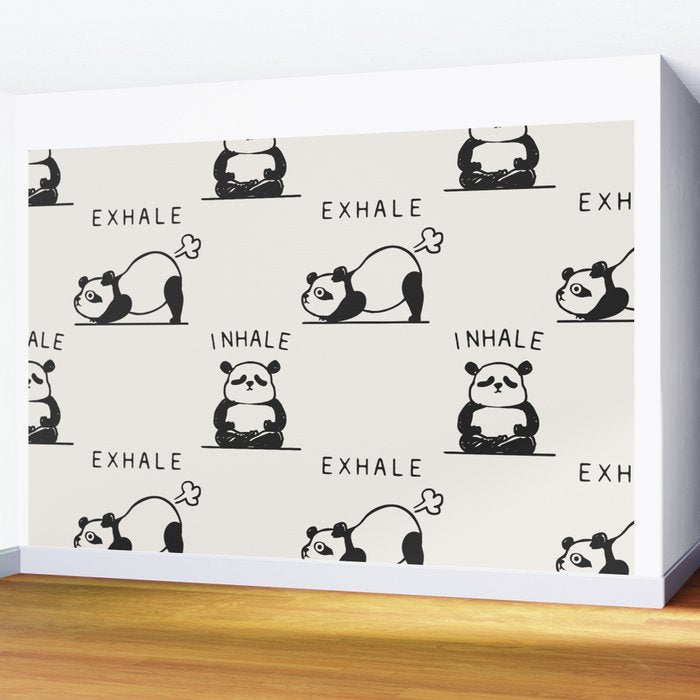 Inhale Exhale Panda Wall Mural Gallery Image 2