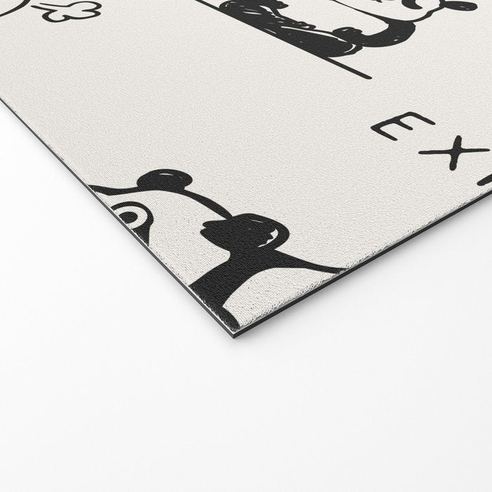 Inhale Exhale Panda Welcome Mat Gallery Image 2
