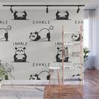 Inhale Exhale Panda Wall Mural Gallery Image 1
