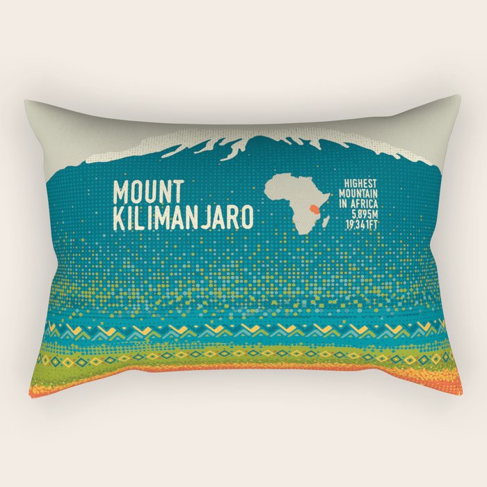 Mount Kilimanjaro Rectangular Pillow Gallery Image 1