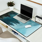 Misty Pine Forest Desk Mat Gallery Image 2