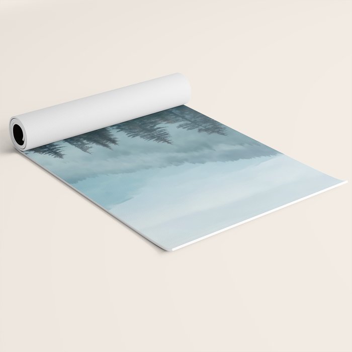 Misty Pine Forest Yoga Mat Gallery Image 2