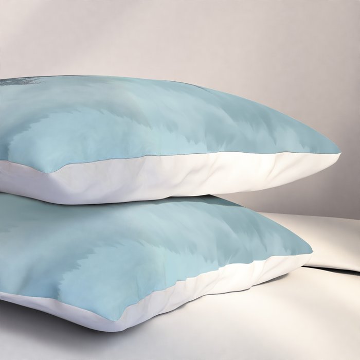 Misty Pine Forest Pillow Sham Gallery Image 3