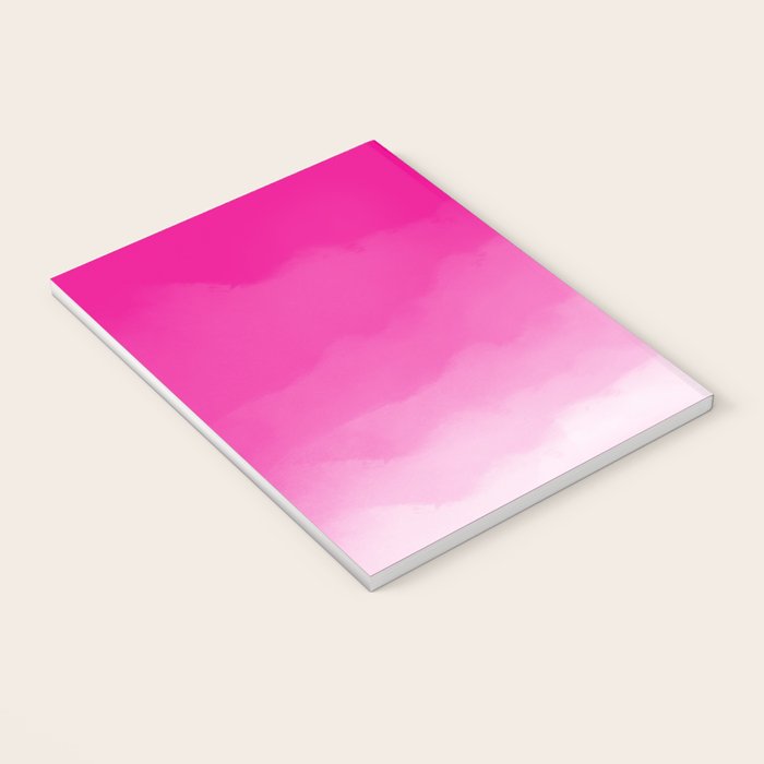 Magenta Watercolor Ombre (magenta pink/white) Notebook Gallery Image 3