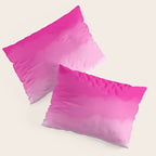 Magenta Watercolor Ombre (magenta pink/white) Pillow Sham Gallery Image 3