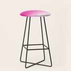 Magenta Watercolor Ombre (magenta pink/white) Stool Gallery Image 1