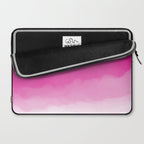 Magenta Watercolor Ombre (magenta pink/white) Laptop Sleeve Gallery Image 2