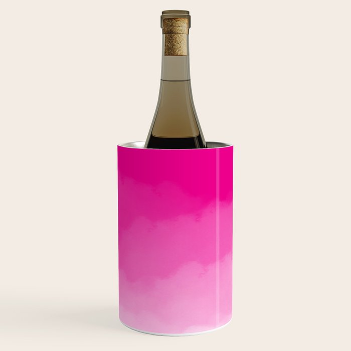 Magenta Watercolor Ombre (magenta pink/white) Wine Chiller Gallery Image 1
