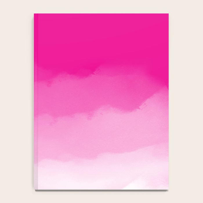 Magenta Watercolor Ombre (magenta pink/white) Notebook Gallery Image 4
