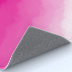 Magenta Watercolor Ombre (magenta pink/white) Rug Gallery Image 4