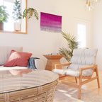 Magenta Watercolor Ombre (magenta pink/white) Wall Hanging Gallery Image 2