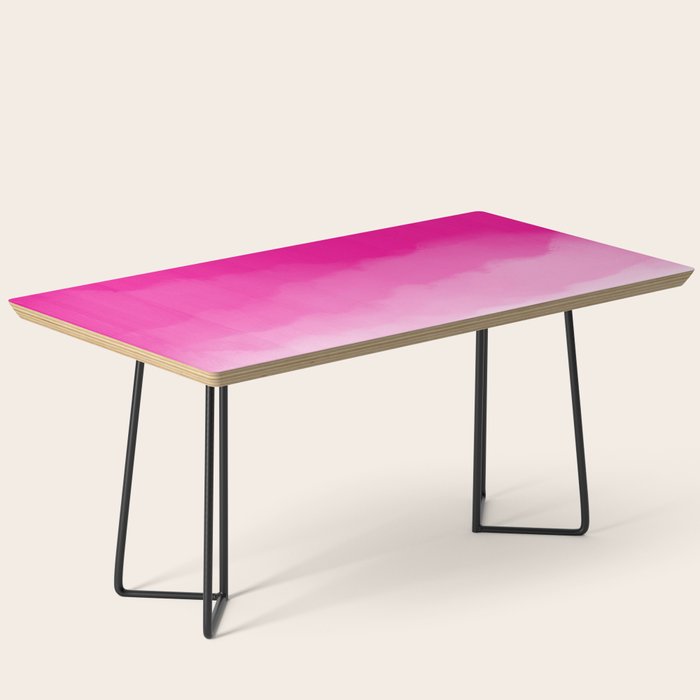 Magenta Watercolor Ombre (magenta pink/white) Coffee Table Gallery Image 1