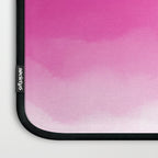 Magenta Watercolor Ombre (magenta pink/white) Laptop Sleeve Gallery Image 3