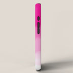 Magenta Watercolor Ombre (magenta pink/white) iPhone Case Gallery Image 2