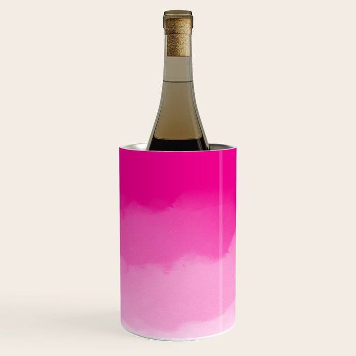 Magenta Watercolor Ombre (magenta pink/white) Wine Chiller Gallery Image 3