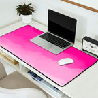 Magenta Watercolor Ombre (magenta pink/white) Desk Mat Gallery Image 2