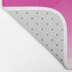 Magenta Watercolor Ombre (magenta pink/white) Bath Mat Gallery Image 2