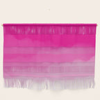 Magenta Watercolor Ombre (magenta pink/white) Wall Hanging Gallery Image 1