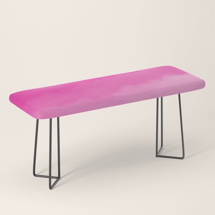 Magenta Watercolor Ombre (magenta pink/white) Bench Gallery Image 1