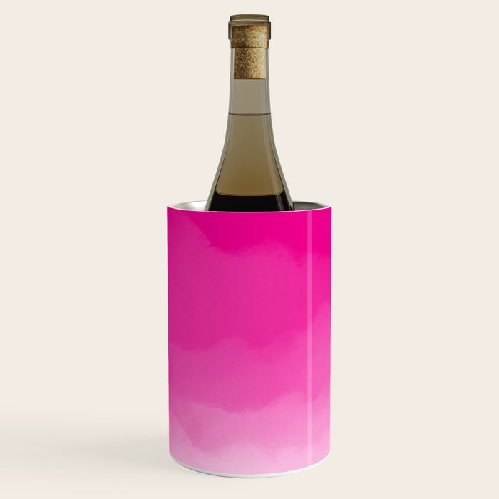 Magenta Watercolor Ombre (magenta pink/white) Wine Chiller Gallery Image 2