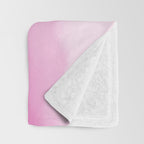Magenta Watercolor Ombre (magenta pink/white) Throw Blanket Gallery Image 3