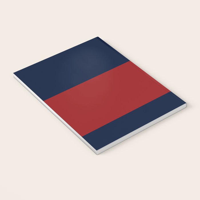 Navy Bold Red Stripe Notebook Gallery Image 3
